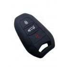 Capa Silicone Peugeot Três Botões Smartkey Preto