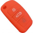 Capa silicone Audi, três botões, vermelho