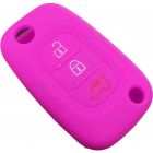 Capa silicone Smart, três botões, rosa